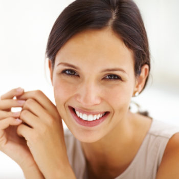 woman smiling with beautiful smile